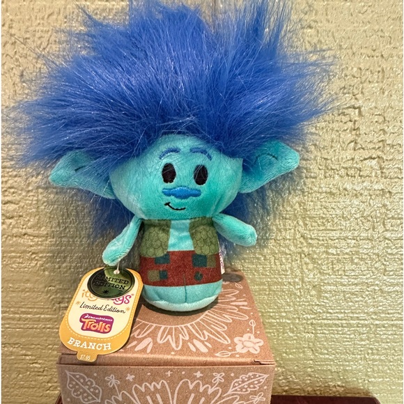 Branch | 2016 Hallmark Itty Bittys "Trolls" Limited Edition 4" Plush - Picture 1 of 5